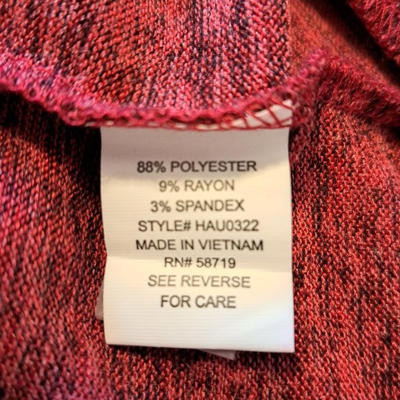 NEW Notations Red Cowl Neck Wrap Poncho Sweater with Grommets Size Medium - Picture 6 of 6